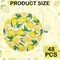 Lemon Party Plates Summer Fruit Disposable Paper Plates 7 (Yellow,Green)